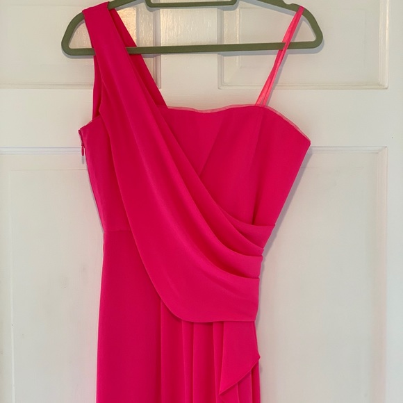 BCBG Kali One Shoulder Drape Gown - Picture 5 of 6